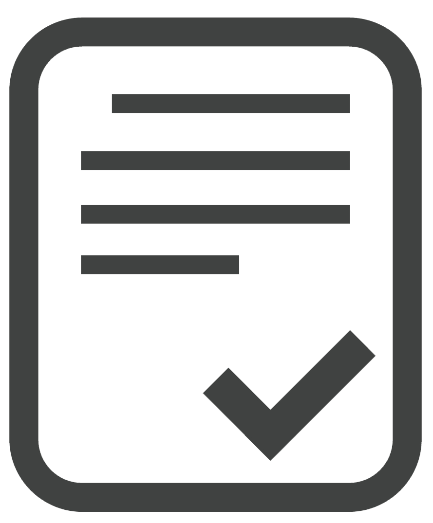 Icon - paper with checkmark